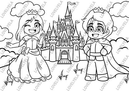 Colorea con Lovely Ela y Fran - Pack Digital de Ilustraciones para Colorear Franela – Lovely Ela